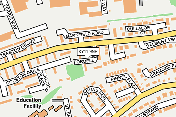 KY11 9NP map - OS OpenMap – Local (Ordnance Survey)