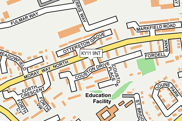 KY11 9NT map - OS OpenMap – Local (Ordnance Survey)