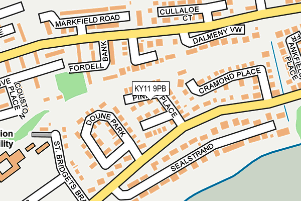 KY11 9PB map - OS OpenMap – Local (Ordnance Survey)