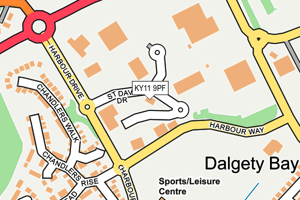 KY11 9PF map - OS OpenMap – Local (Ordnance Survey)