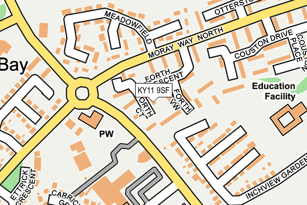 KY11 9SF map - OS OpenMap – Local (Ordnance Survey)