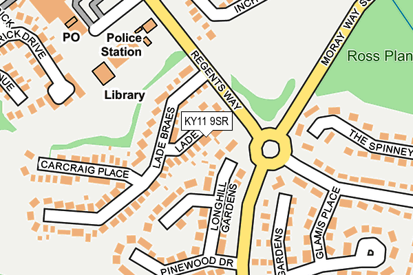 KY11 9SR map - OS OpenMap – Local (Ordnance Survey)