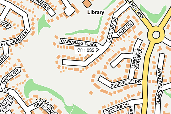 KY11 9SS map - OS OpenMap – Local (Ordnance Survey)