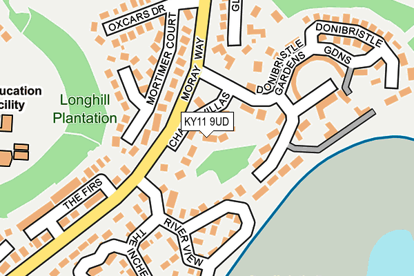 KY11 9UD map - OS OpenMap – Local (Ordnance Survey)