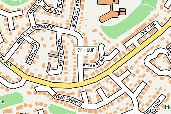 KY11 9UF map - OS OpenMap – Local (Ordnance Survey)