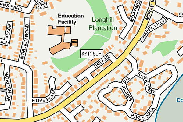 KY11 9UH map - OS OpenMap – Local (Ordnance Survey)