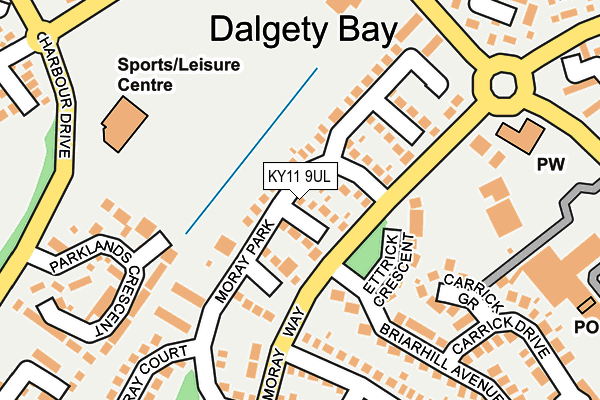 KY11 9UL map - OS OpenMap – Local (Ordnance Survey)