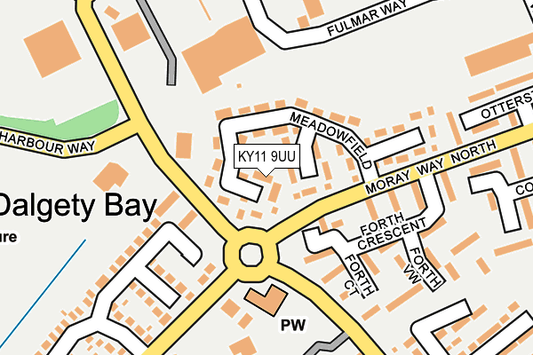 KY11 9UU map - OS OpenMap – Local (Ordnance Survey)