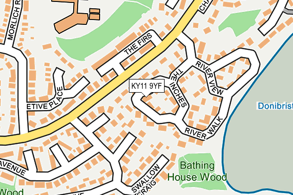 KY11 9YF map - OS OpenMap – Local (Ordnance Survey)