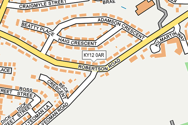 KY12 0AR map - OS OpenMap – Local (Ordnance Survey)