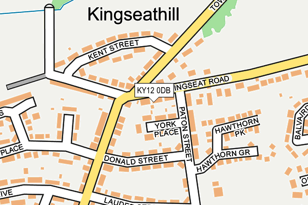 KY12 0DB map - OS OpenMap – Local (Ordnance Survey)