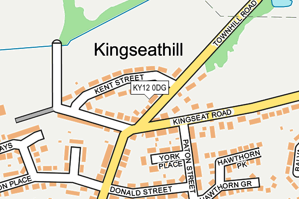 KY12 0DG map - OS OpenMap – Local (Ordnance Survey)