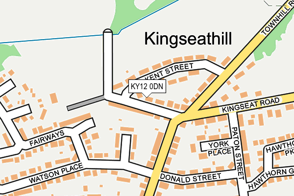 KY12 0DN map - OS OpenMap – Local (Ordnance Survey)