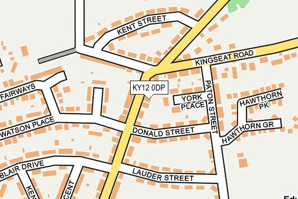 KY12 0DP map - OS OpenMap – Local (Ordnance Survey)