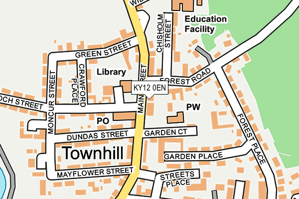 KY12 0EN map - OS OpenMap – Local (Ordnance Survey)