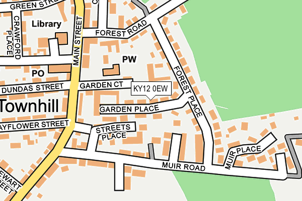 KY12 0EW map - OS OpenMap – Local (Ordnance Survey)