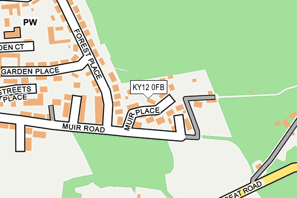 KY12 0FB map - OS OpenMap – Local (Ordnance Survey)