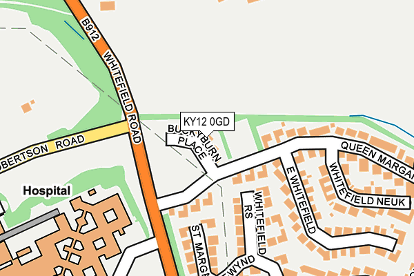 KY12 0GD map - OS OpenMap – Local (Ordnance Survey)