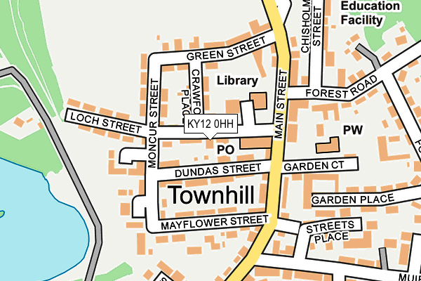 KY12 0HH map - OS OpenMap – Local (Ordnance Survey)