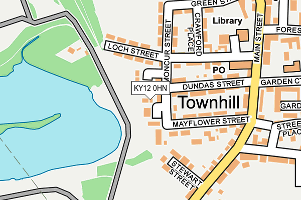 KY12 0HN map - OS OpenMap – Local (Ordnance Survey)