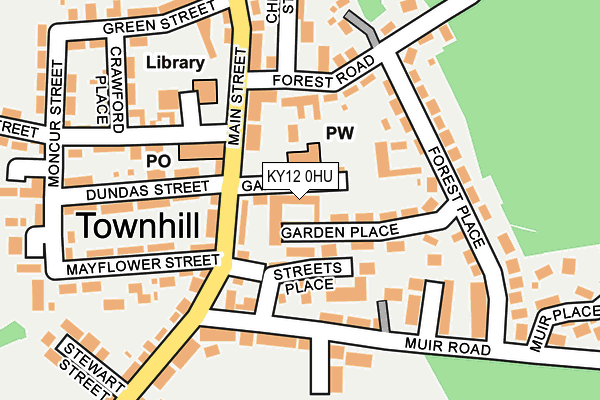 KY12 0HU map - OS OpenMap – Local (Ordnance Survey)