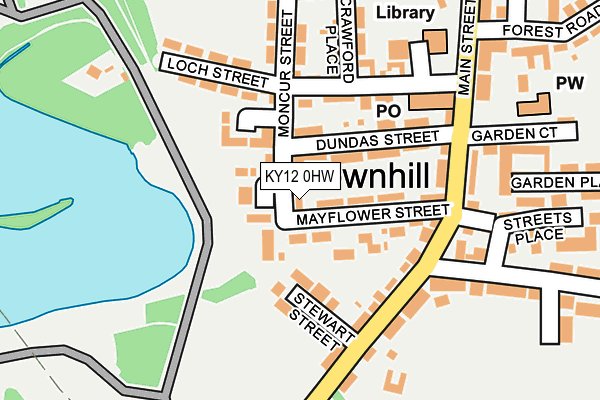 KY12 0HW map - OS OpenMap – Local (Ordnance Survey)
