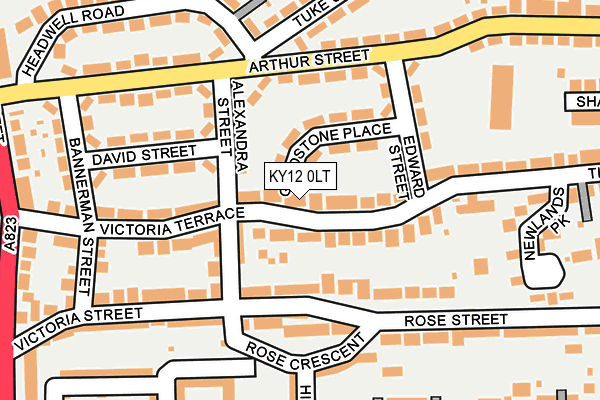 KY12 0LT map - OS OpenMap – Local (Ordnance Survey)
