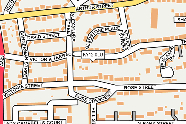 KY12 0LU map - OS OpenMap – Local (Ordnance Survey)