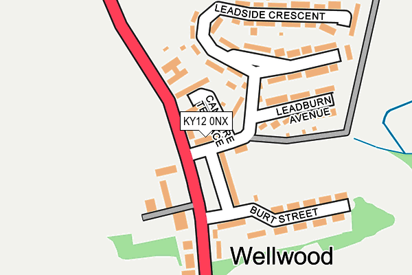 KY12 0NX map - OS OpenMap – Local (Ordnance Survey)