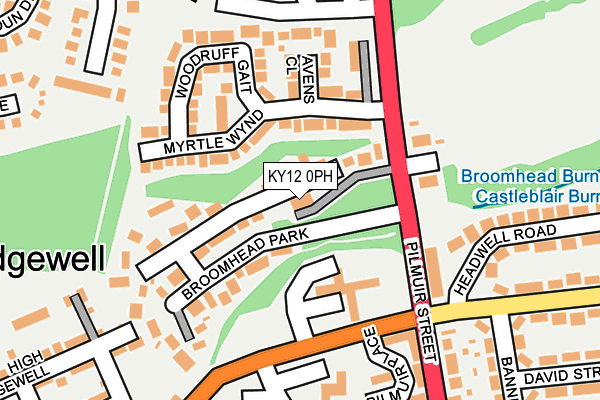 KY12 0PH map - OS OpenMap – Local (Ordnance Survey)