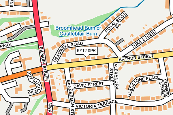 KY12 0PR map - OS OpenMap – Local (Ordnance Survey)
