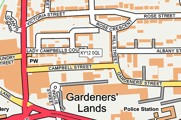 KY12 0QL map - OS OpenMap – Local (Ordnance Survey)