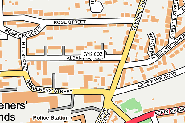 KY12 0QZ map - OS OpenMap – Local (Ordnance Survey)