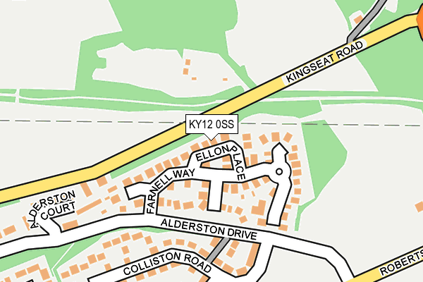 KY12 0SS map - OS OpenMap – Local (Ordnance Survey)