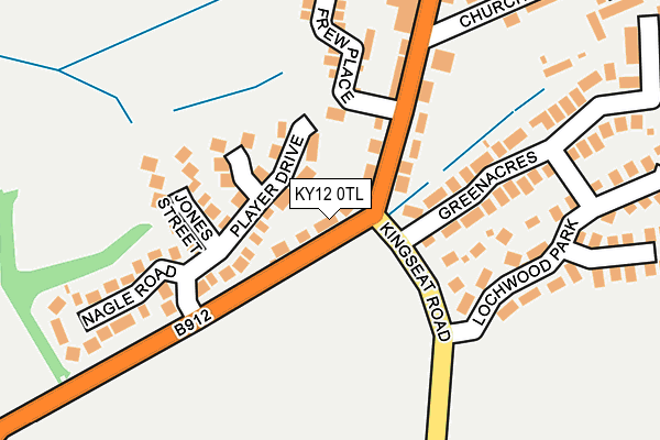 KY12 0TL map - OS OpenMap – Local (Ordnance Survey)