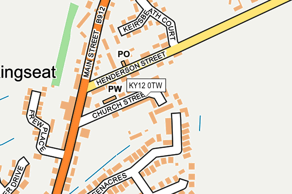 KY12 0TW map - OS OpenMap – Local (Ordnance Survey)