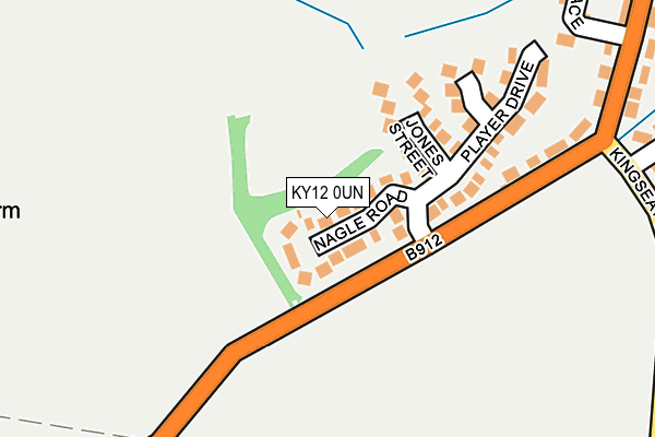 KY12 0UN map - OS OpenMap – Local (Ordnance Survey)