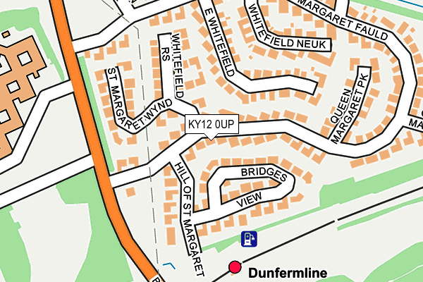 KY12 0UP map - OS OpenMap – Local (Ordnance Survey)
