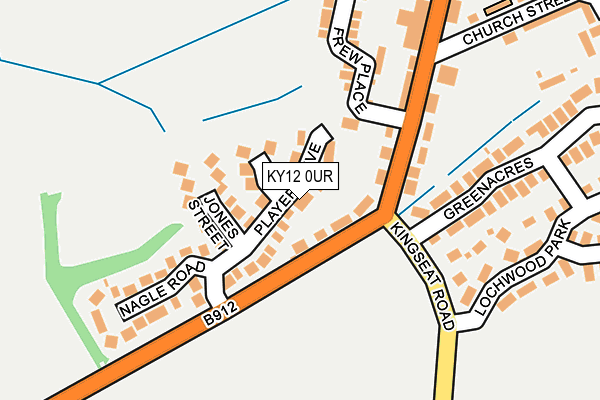 KY12 0UR map - OS OpenMap – Local (Ordnance Survey)