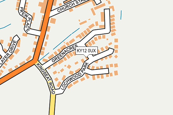 KY12 0UX map - OS OpenMap – Local (Ordnance Survey)