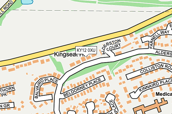 KY12 0XU map - OS OpenMap – Local (Ordnance Survey)