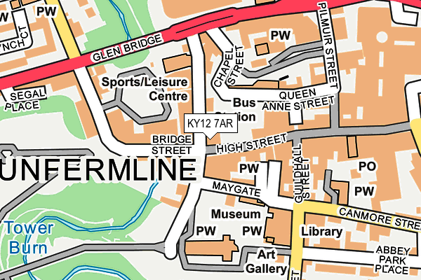 KY12 7AR map - OS OpenMap – Local (Ordnance Survey)