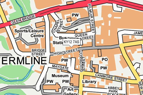 KY12 7AS map - OS OpenMap – Local (Ordnance Survey)