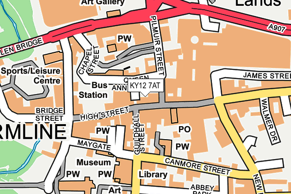 KY12 7AT map - OS OpenMap – Local (Ordnance Survey)