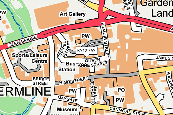 KY12 7AY map - OS OpenMap – Local (Ordnance Survey)