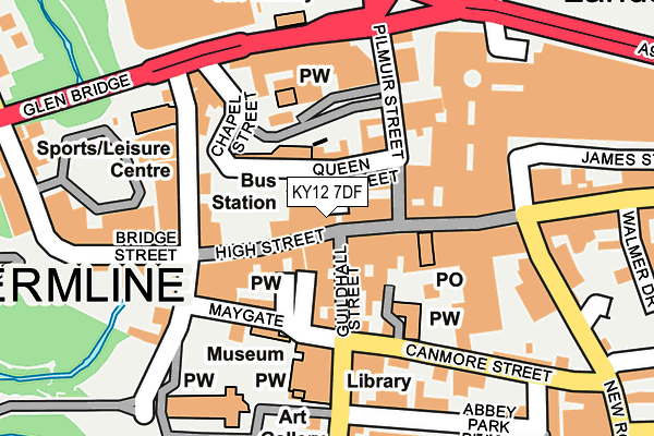 KY12 7DF map - OS OpenMap – Local (Ordnance Survey)