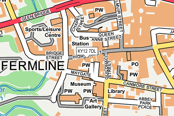 KY12 7DL map - OS OpenMap – Local (Ordnance Survey)