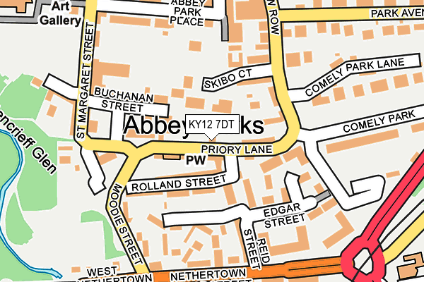 KY12 7DT map - OS OpenMap – Local (Ordnance Survey)