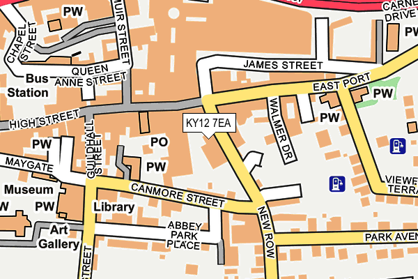 KY12 7EA map - OS OpenMap – Local (Ordnance Survey)