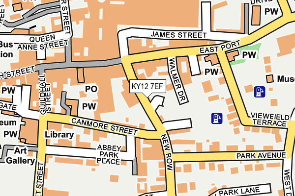 KY12 7EF map - OS OpenMap – Local (Ordnance Survey)